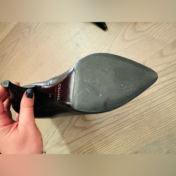 Authentic Celine leather booties. Black size 7. True to size - Picture 5 of 9